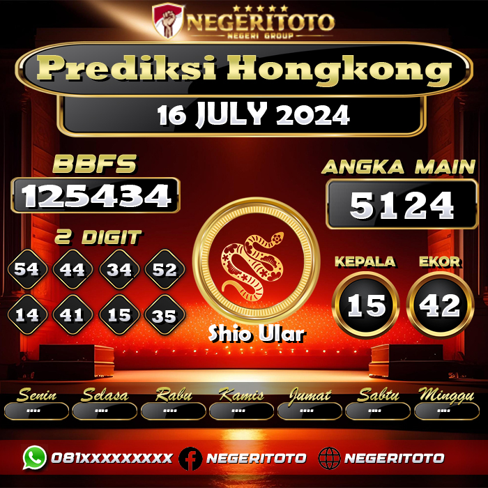 Negeritoto Prediksi Hongkong Tgl 16 July 2024